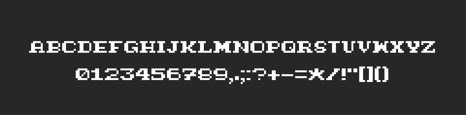 Pixel Font - SCRIPTOR