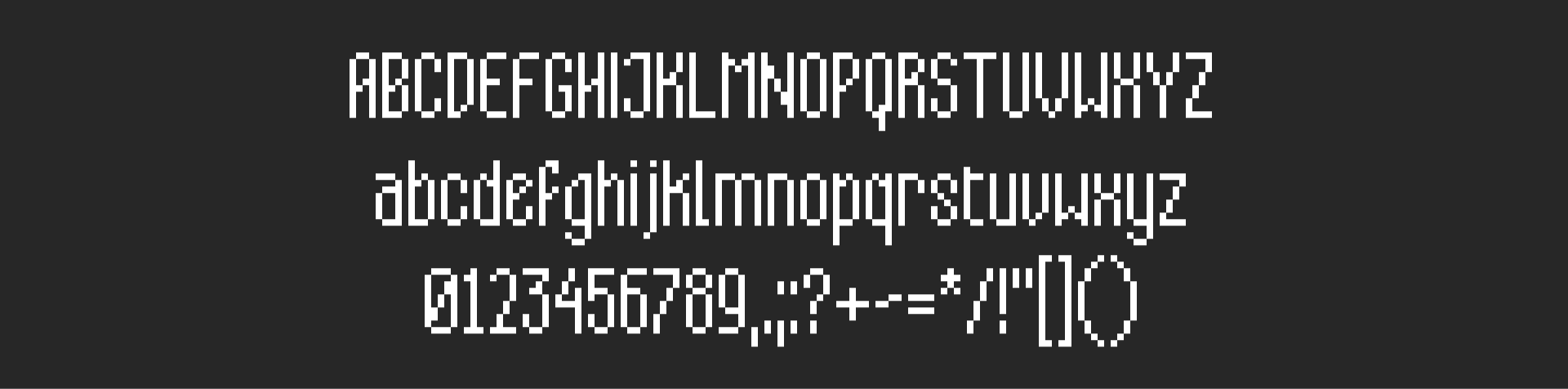 Pixel Font - GRIMORIE