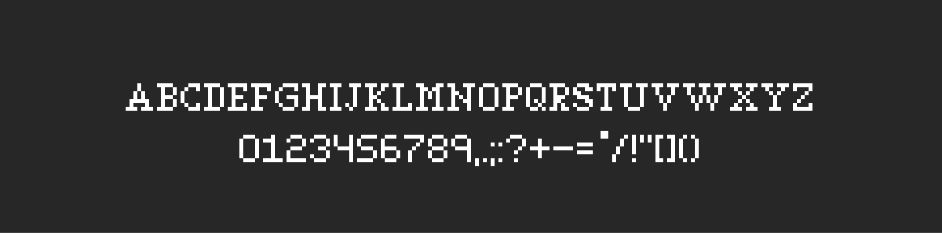 Pixel Font - CHIMERA