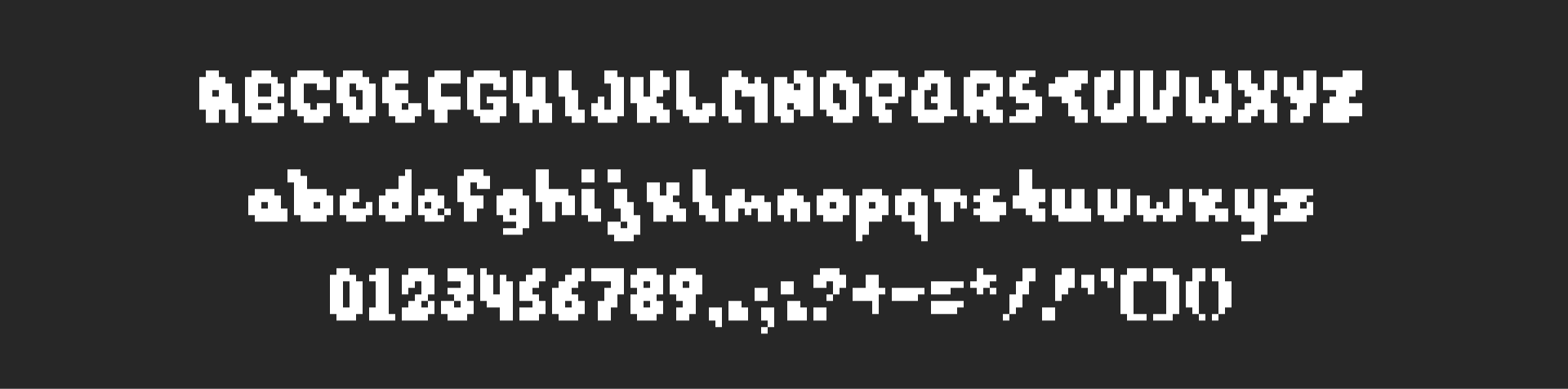 Pixel Font - MEALLOW