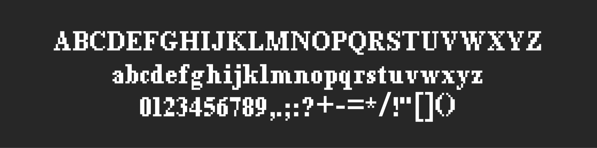 Pixel Font - MONARCH