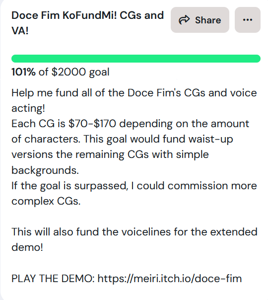We're funded