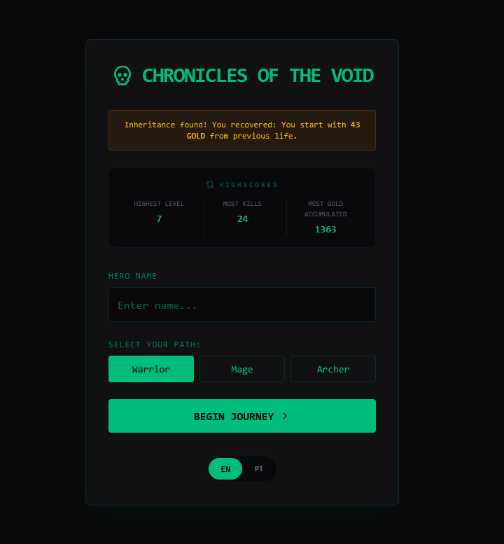 Terminal RPG: Chronicles of the Void