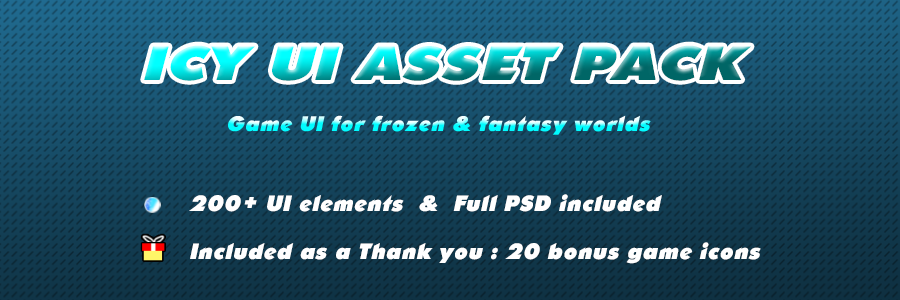 Icy UI Asset Pack by lotus_garden