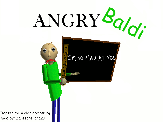 Angry Baldi by Danteorellana20