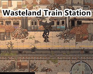 Wasteland Railway Station Pixel Art Tileset cover art