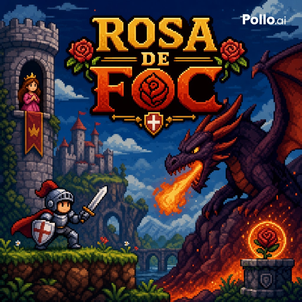 Foc Roz Rosa de Foc by Watefa