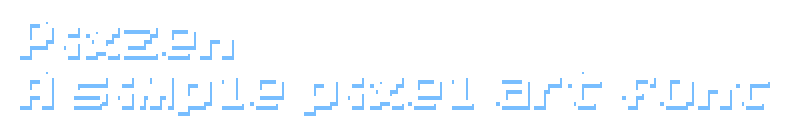 Pixzen (Simple pixel art font)