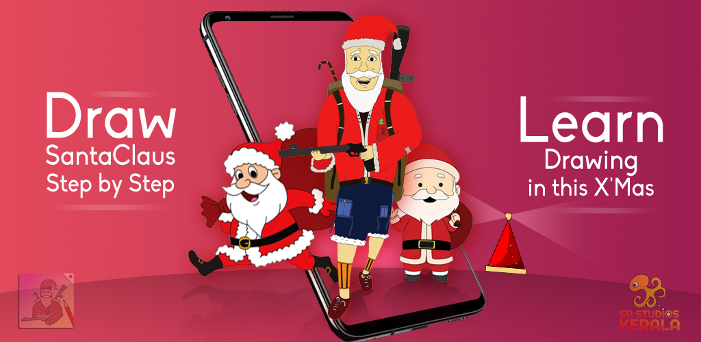 How To Draw Santa Claus Step By Step By Sr Studios Kerala