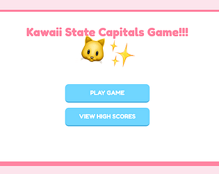Kawaii State Capitals Game [Free] [Educational]