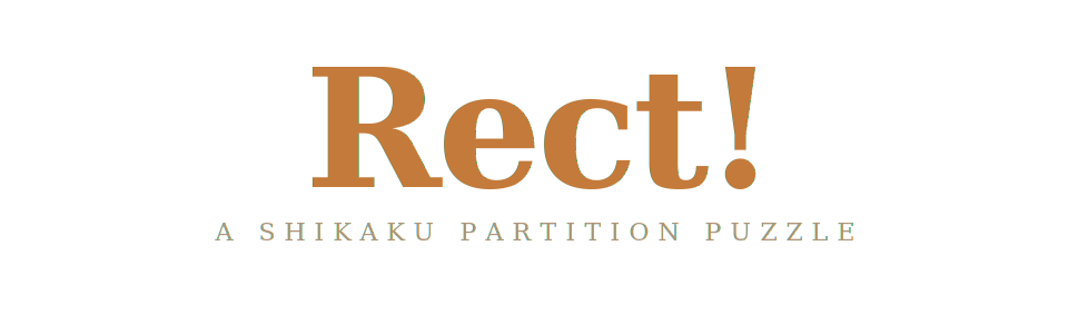 Rect! - A Shikaku Puzzle