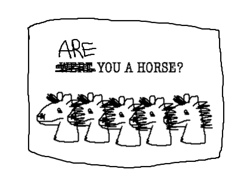 Cover image for Are You A Horse Zine