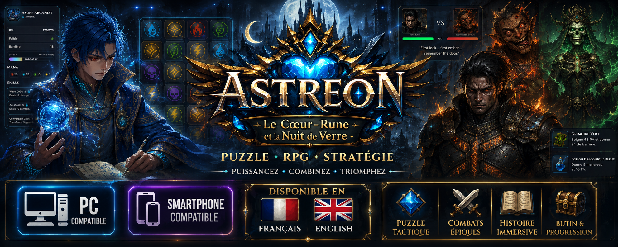 Astreon - FR/EN + PC/Mobile