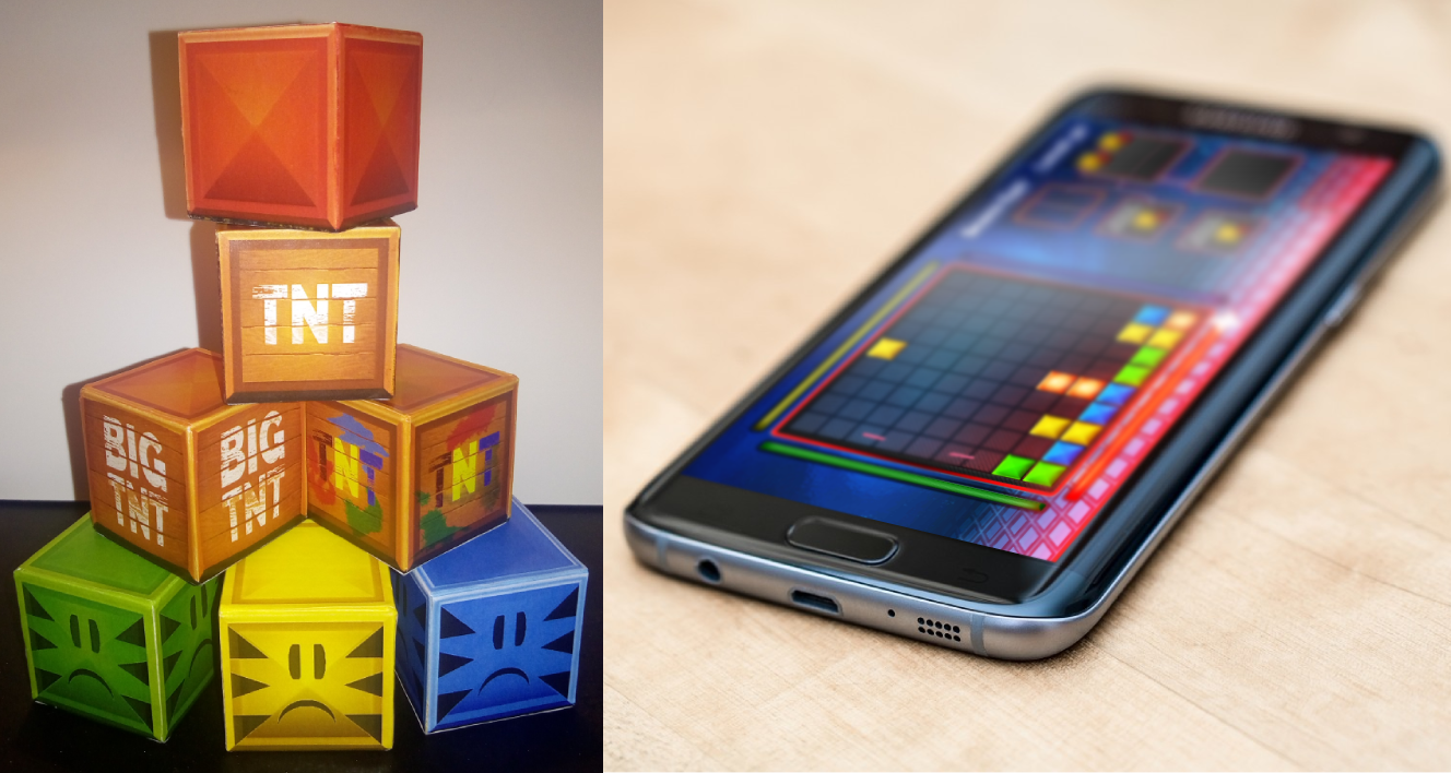 Wooden blocks and Android version