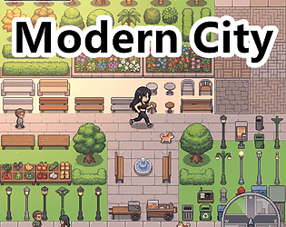 Modern City Pixel Art Tileset Pack cover art