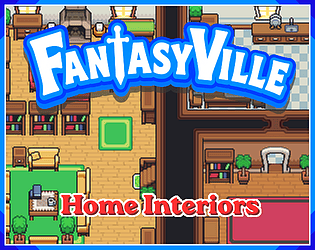 Fantasyville cozy house interiors- 16x16 rpg tileset cover