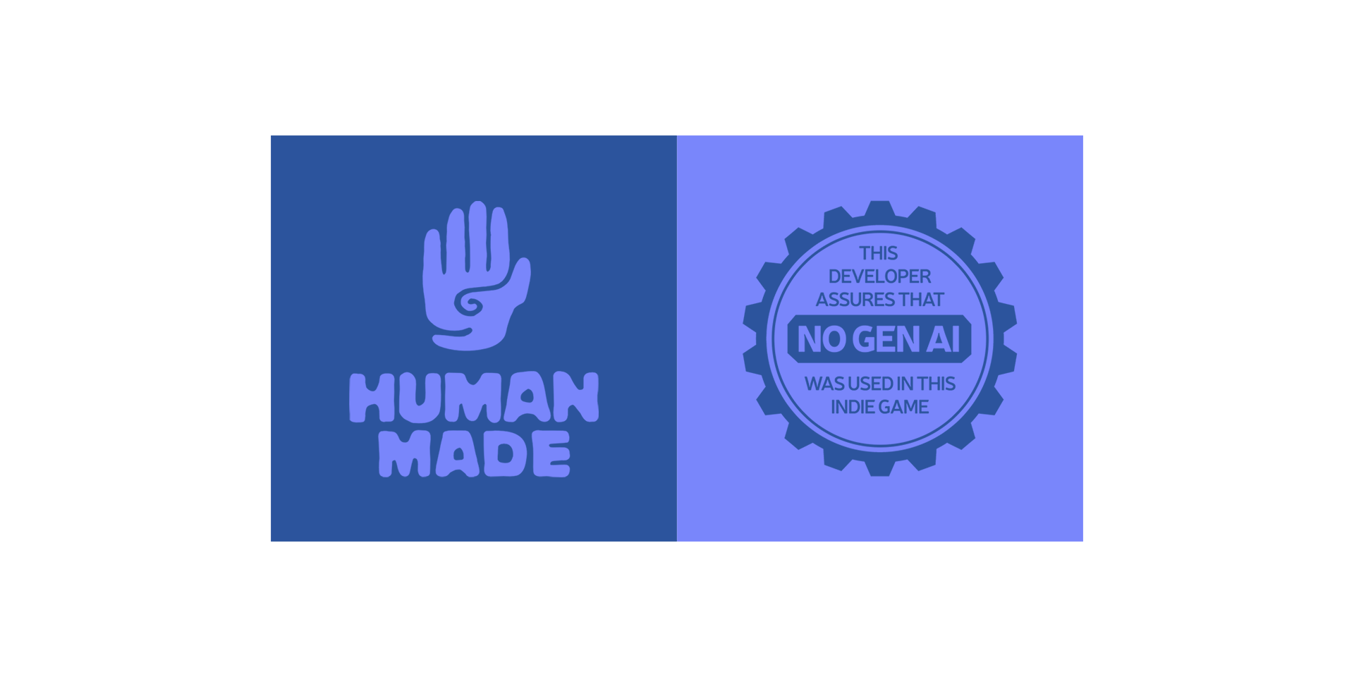 Human made. This developer assures that no gen AI was used in this indie game.