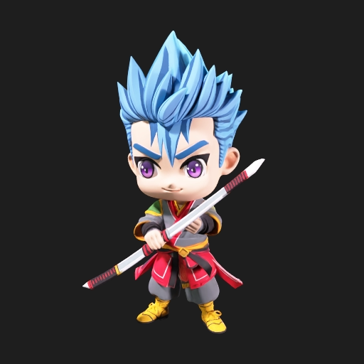 Anime Chibi Heroes x6 - Anime Chibi Heroes x6 by Voxa3D