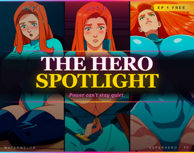 Cover art for The Hero Spotlight, an adult visual novel by watermelon_universe