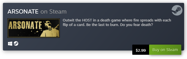 Play ARSONATE on Steam!