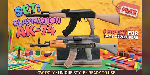 Cover image for Claymation AK-74 Asset Pack