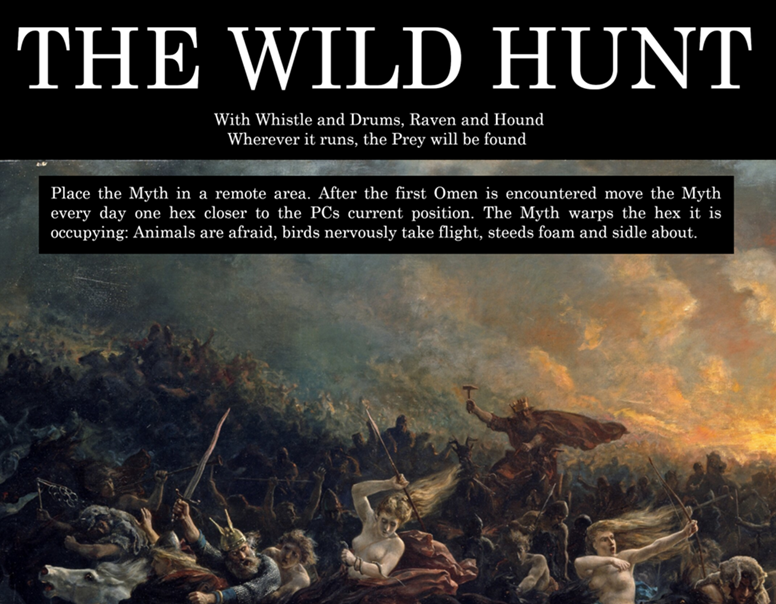 Cover image for The Wild Hunt - A Mythic Bastionland Myth