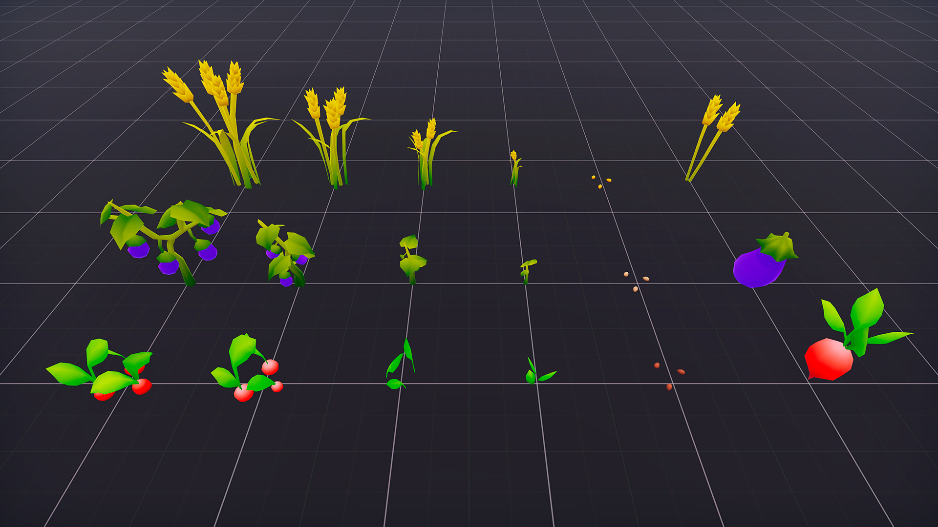 Farm Model Crops 🌱 Update | New Crops + Fixes - Stylized Farm Crops - Ultimate Low Poly ...