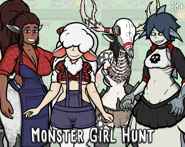 Cover art for Monster Girl Hunt, an adult visual novel by Tiny Devil Studio