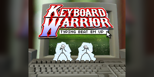 Cover image for Keyboard Warrior Stickman - Typing Beat Em Up (Free Mode)
