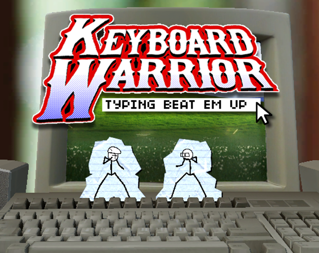 Cover image for Keyboard Warrior Stickman - Typing Beat Em Up (Free Mode)
