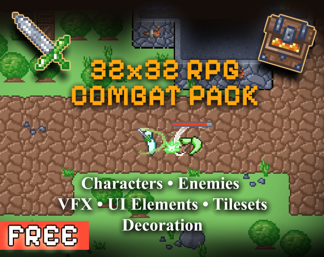 FREE 32x32 RPG Combat Pack by Gothul