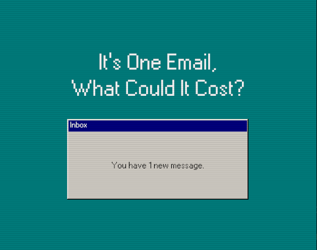 Cover image for It's One Email, What could it Cost?