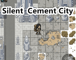Silent  Cement City Pixel Art Tileset cover art