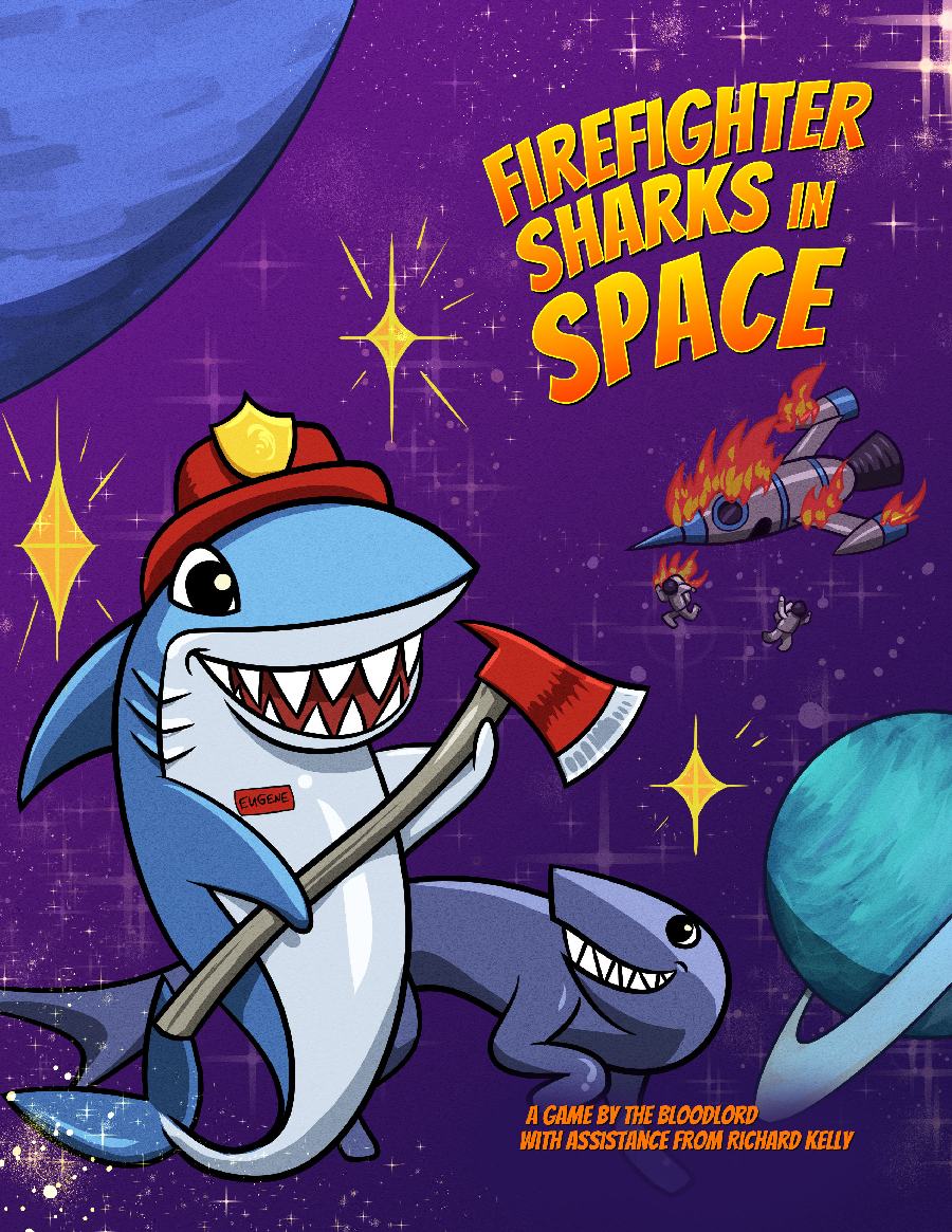 Cover image for Firefighter Sharks in Space