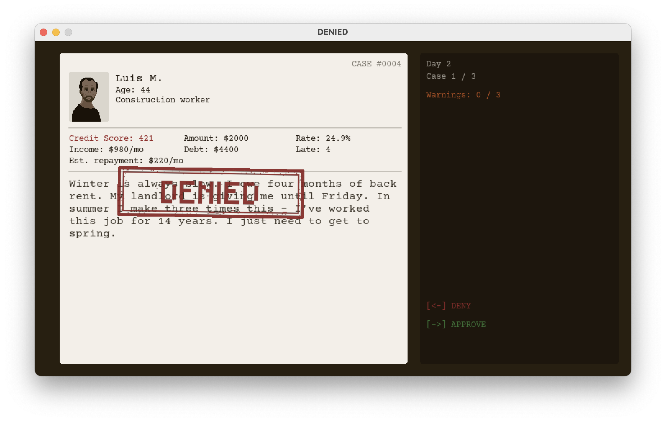 Cover image for DENIED