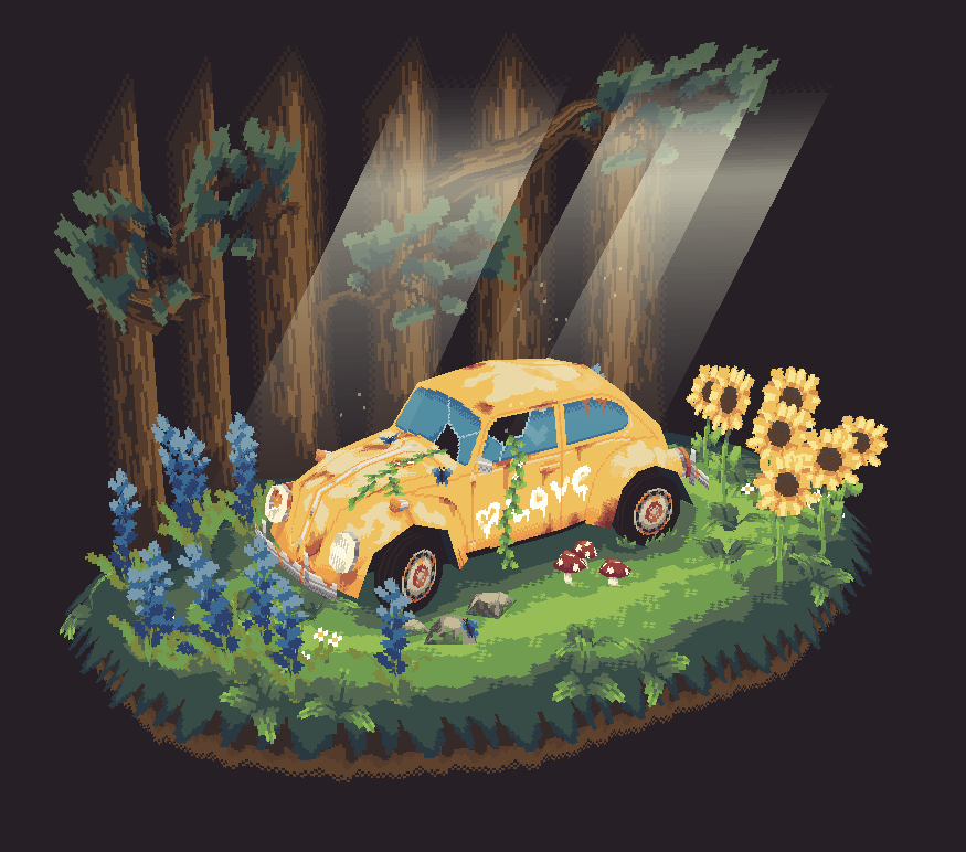 Cover image for Rusty Volkswagen Beetle