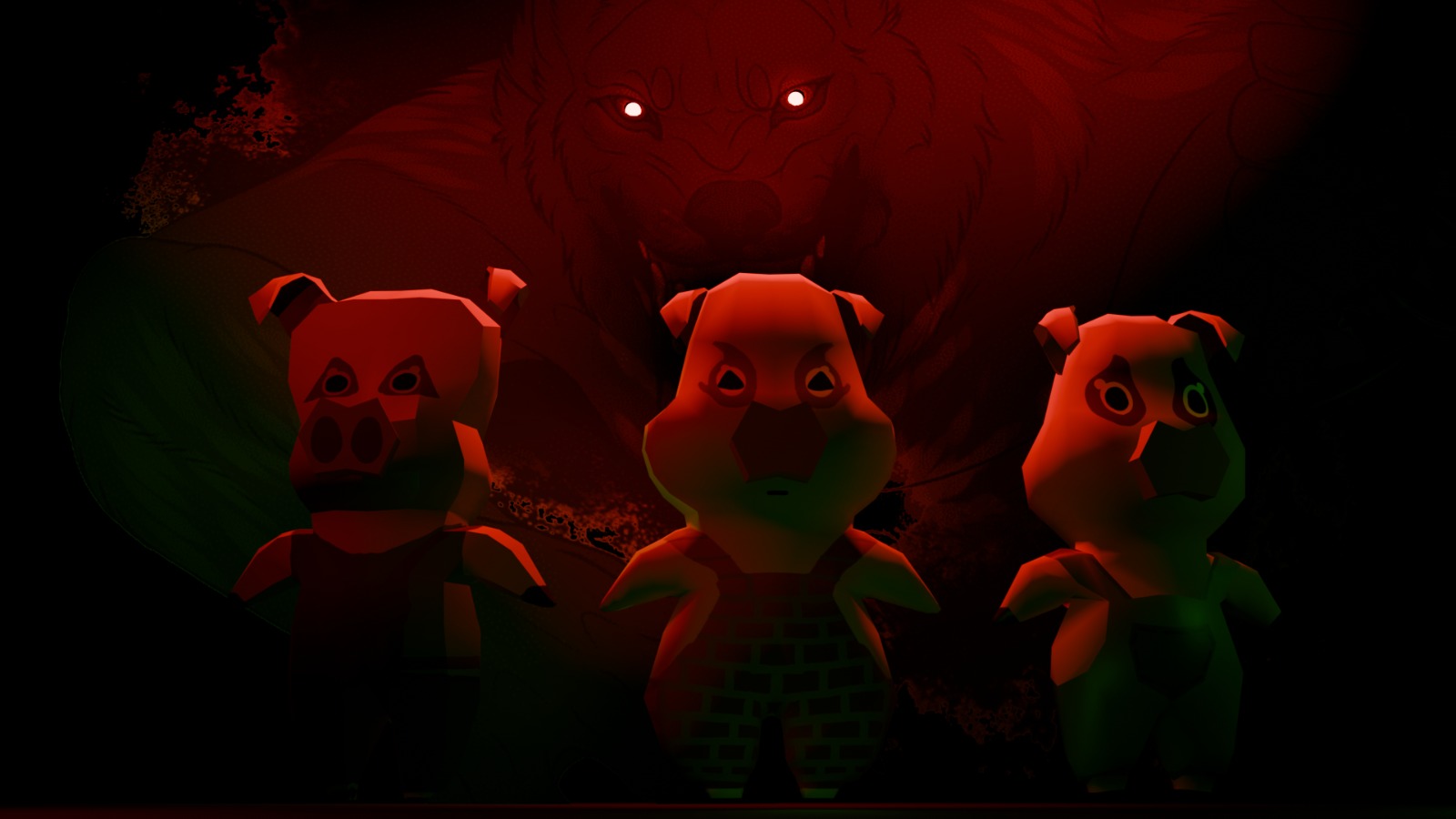 EL LOBO Y UNOS CERDITOS