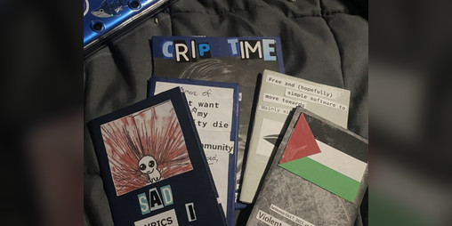 Cover image for crip time, lyrics and other funky zines