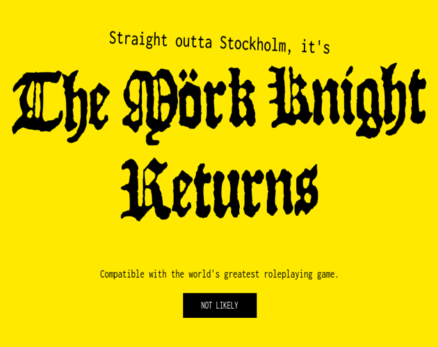 Cover image for The Mörk Knight Returns