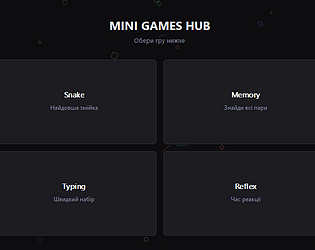 MINI GAMES HUB