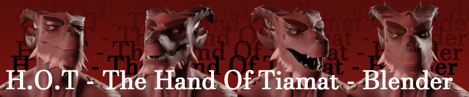 H.O.T - The Hand Of Tiamat - Blender Model