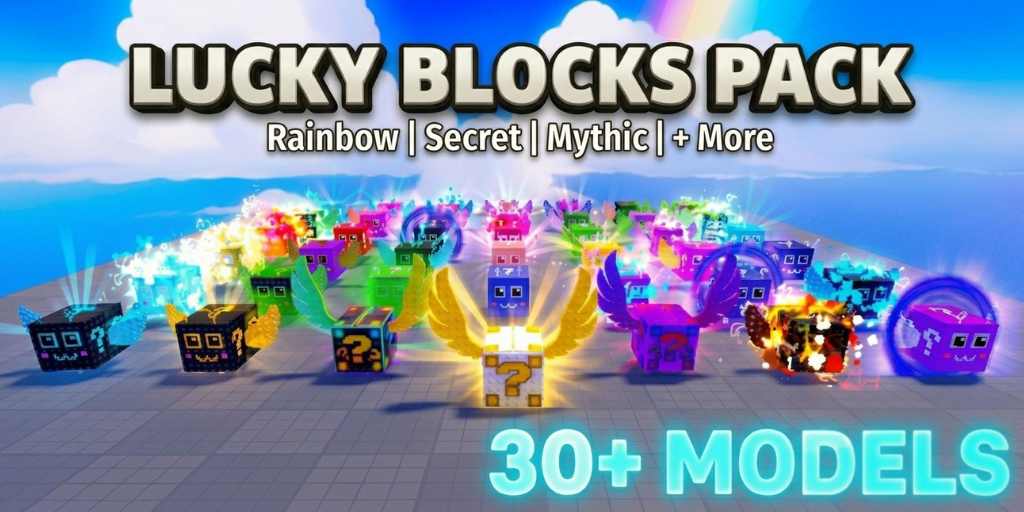 Poly Luck Ultimate Lucky Blocks Pack | Rigged by Uqel
