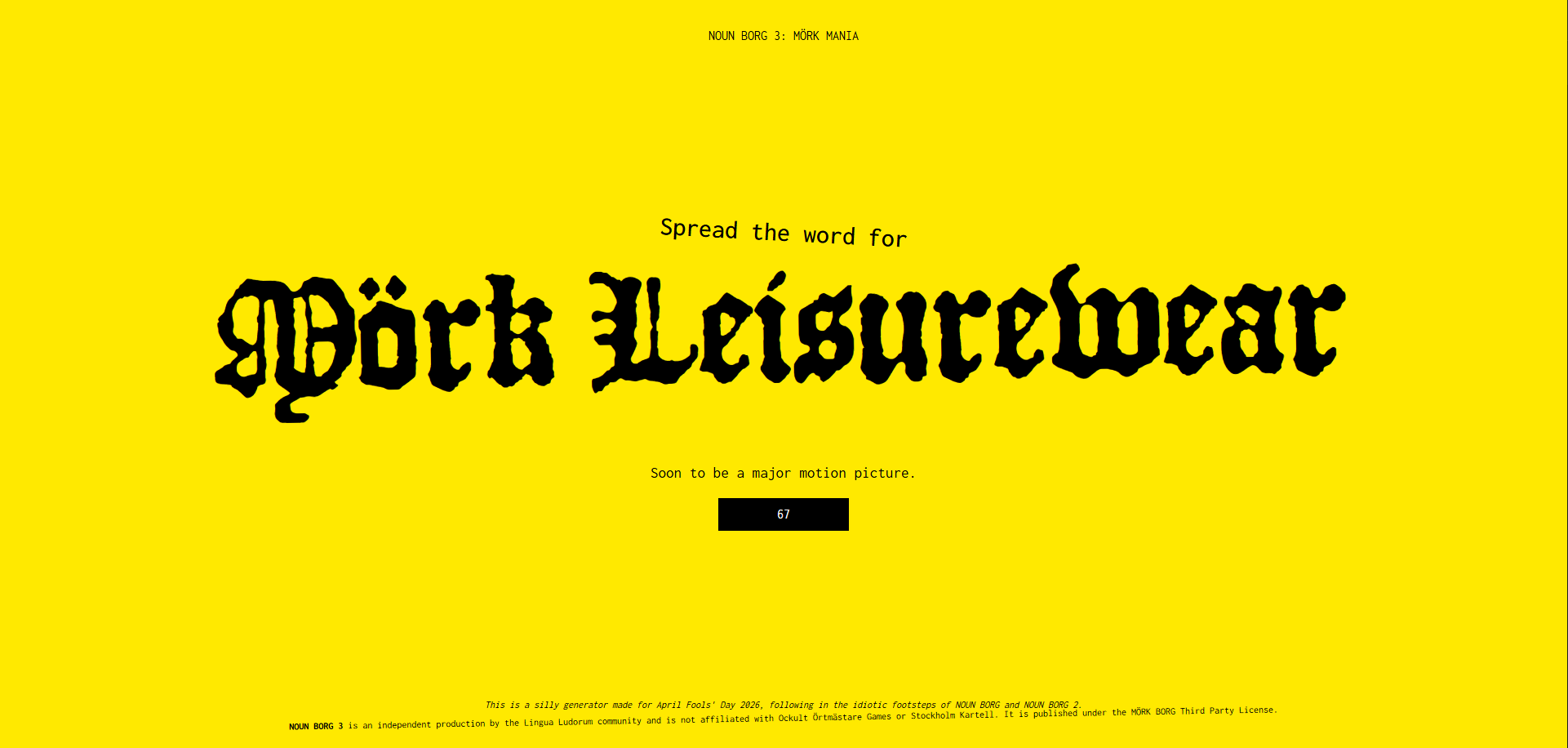 Cover image for Mörk Leisurewear