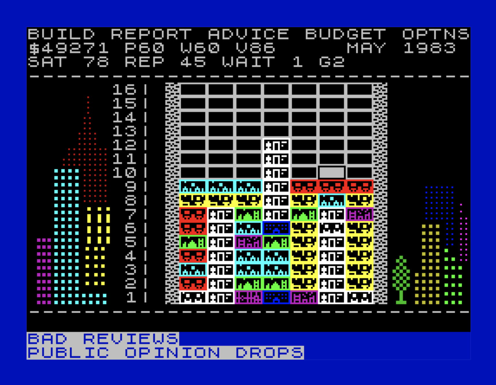 Captura de pantalla de Tower 48 en ZX Spectrum