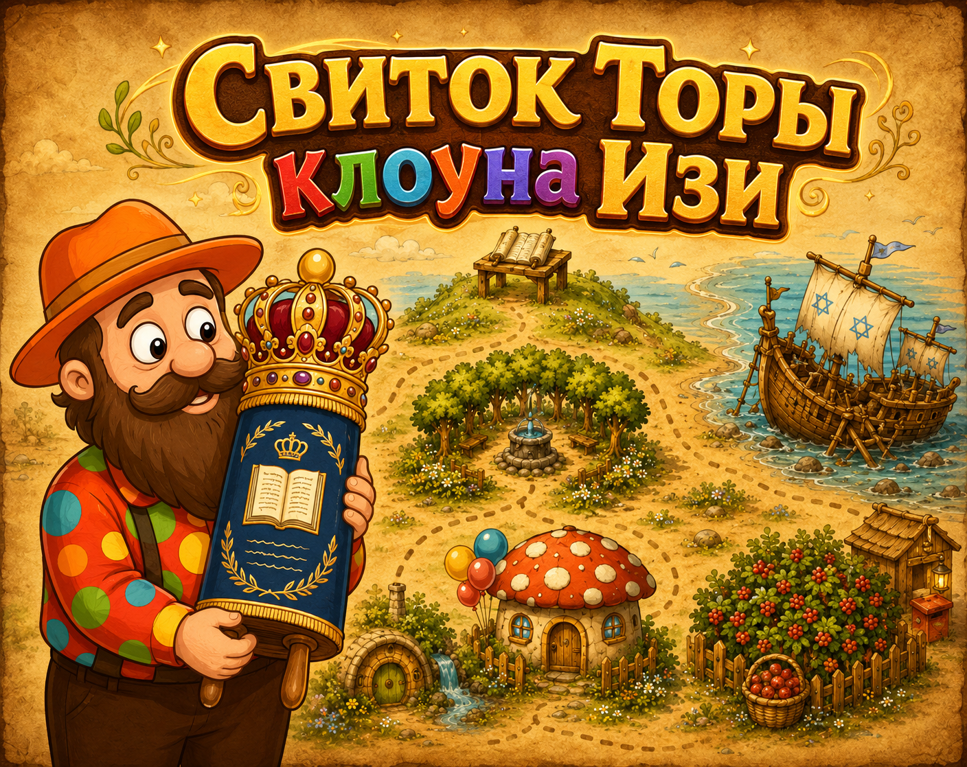 Cover image for Свиток Торы клоуна Изи