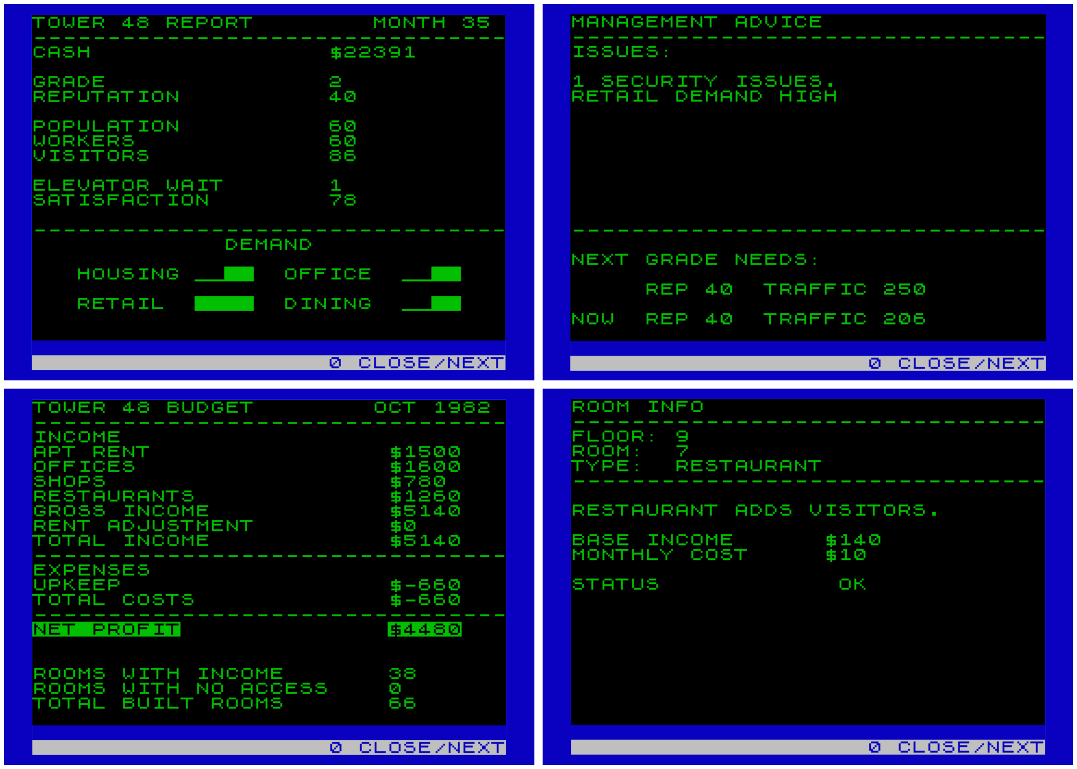 ZX Spectrum} TOWER 48 V1.0 - TOWER MANAGEMENT SIM - Release