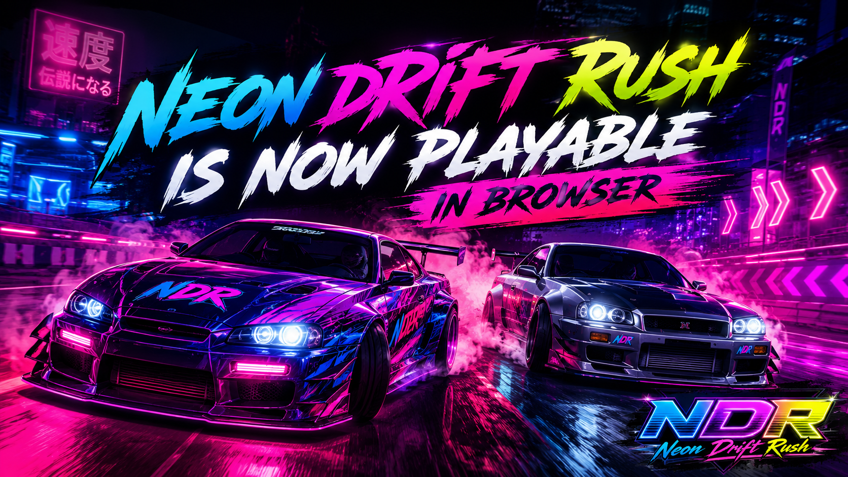 Neon Drift Rush is Now Playable in Browser - Neon Drift Rush by Sergio ...