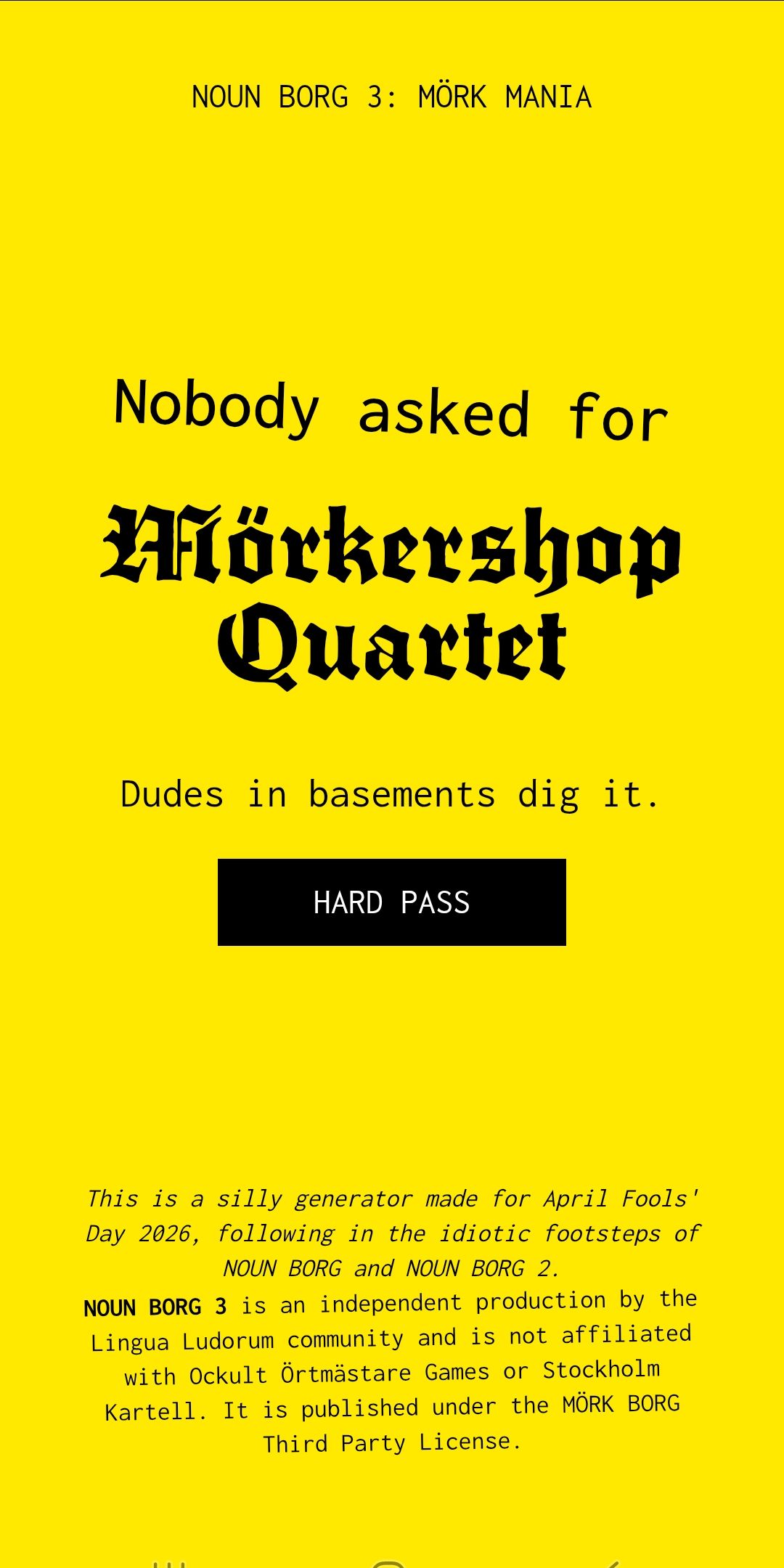 Cover image for Mörkershop Quartet