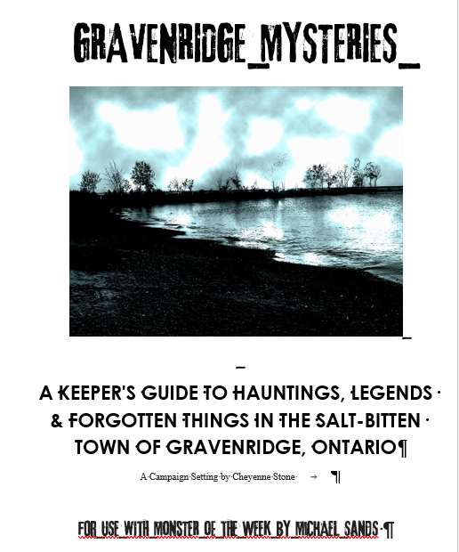 Cover image for Gravenridge Mysteries (Playtest Edition)