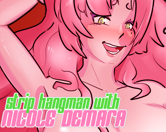 Cover art for Strip Hangman with Nicole Demara by AimVTuber — adult visual novel